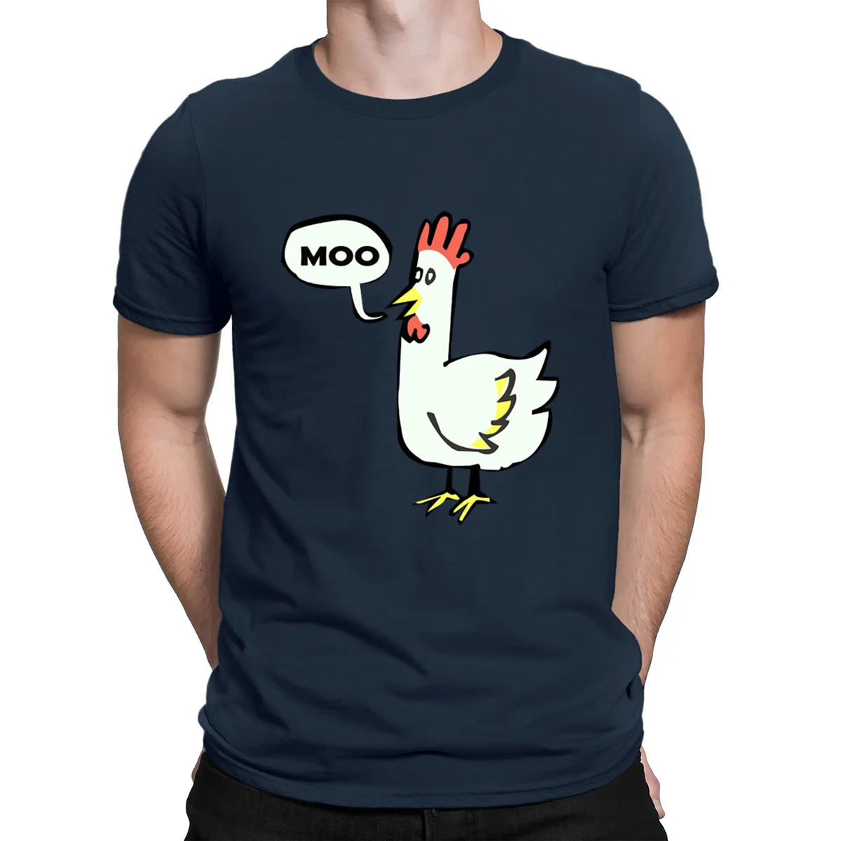 Round Neck Clothes Design Cotton Shirt 