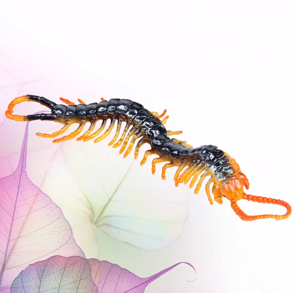 

1PC Simulated Centipede Toys False Static Wildlife Model Decor Lifelike Centipedes Model Toy Funny Plastic Centipede Toys for