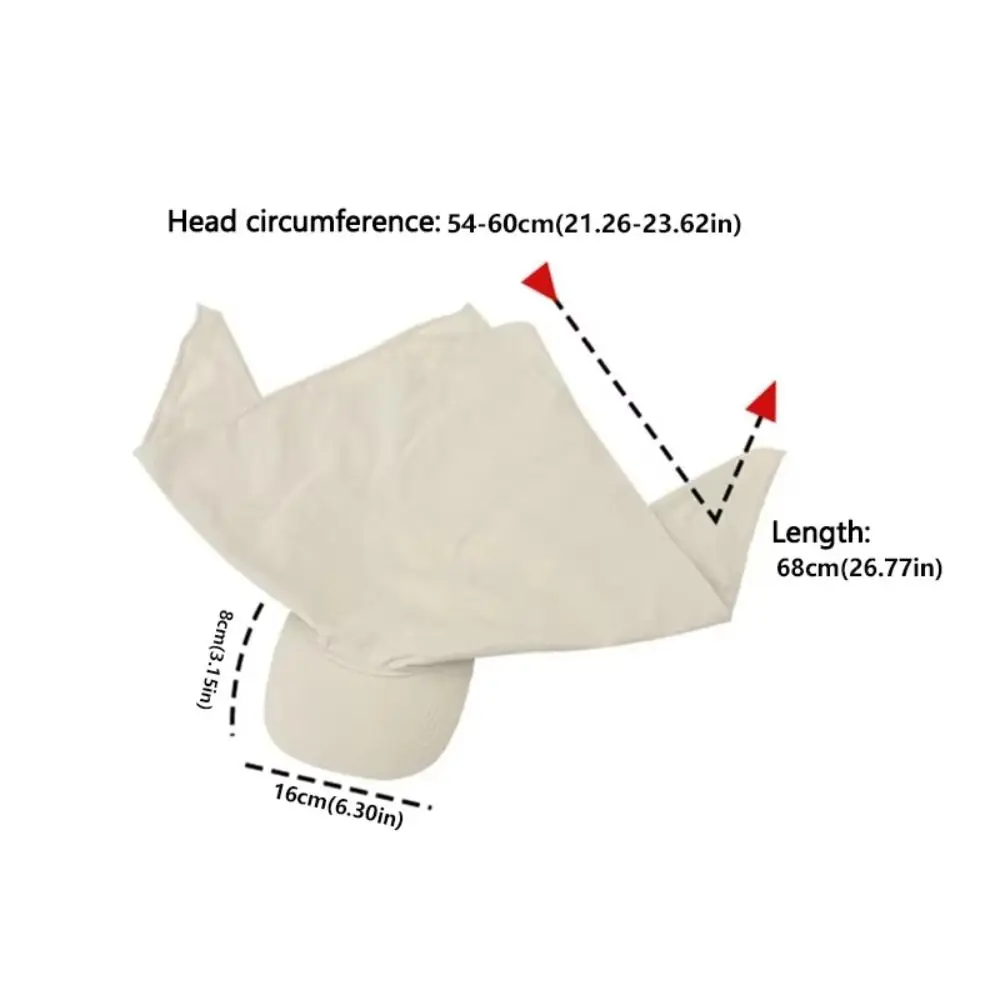 Solid Color Headscarf Baseball Cap Nylon Baseball Hat Sunscreen Beach Hats Korean Style Sun Cap Peaked Cap Outdoor