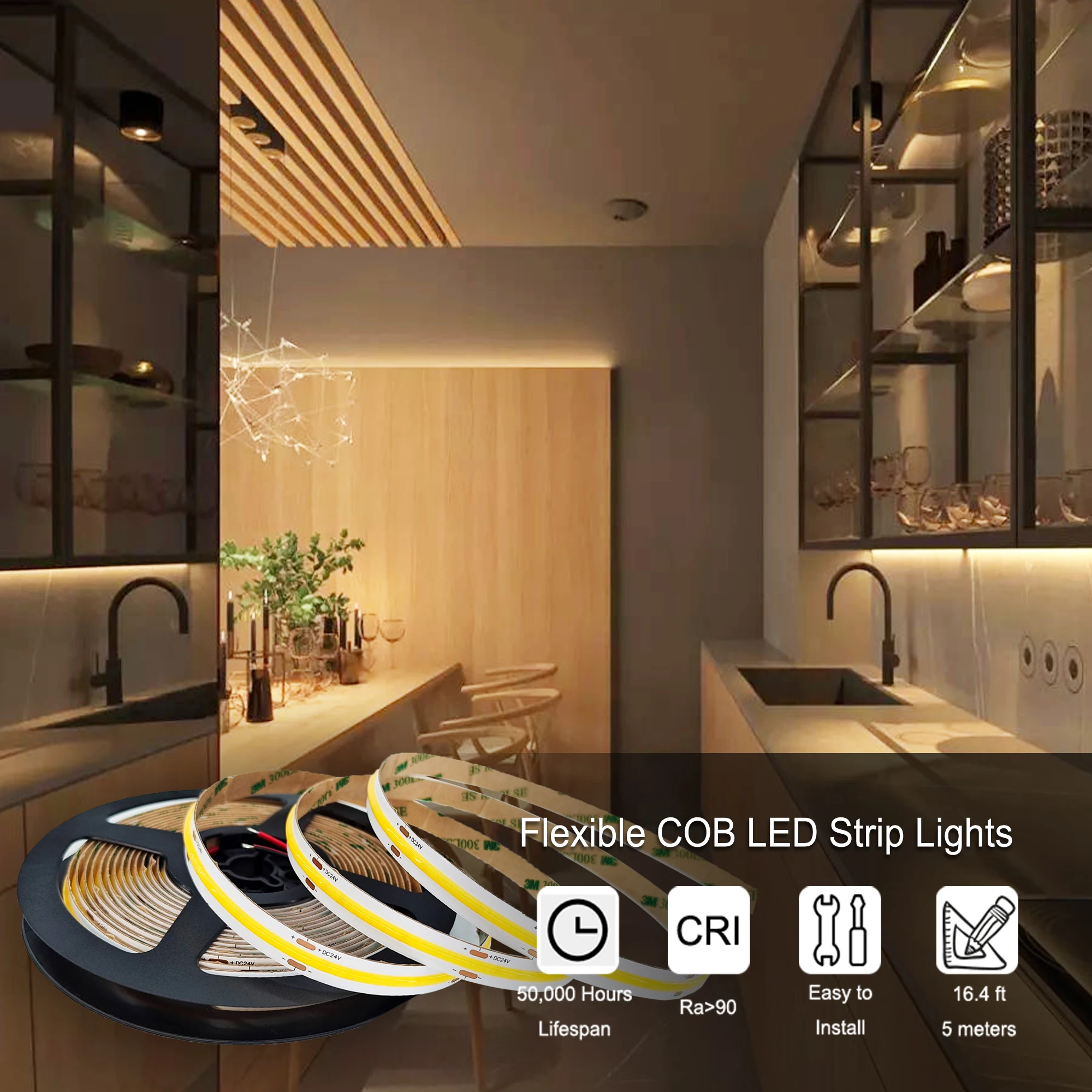 Luce a led per cucina con design collegabile  Luci LED per armadio  Luminose da cucina-Aliexpress
