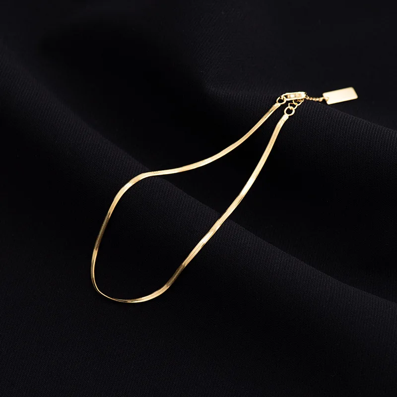 Metiseko 925 Silver Snake Chain Anklet Real Silver Not Allergic Ankle Bracelet on the Leg for Women Summer Beach Holiday Party