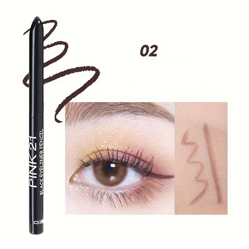 Waterproof  Sweatproof Black Eyeliner Long Lasting Not Easy Smudge Eye Pencils Beginner Friendly Korean Eye Makeup Cosmetics 5
