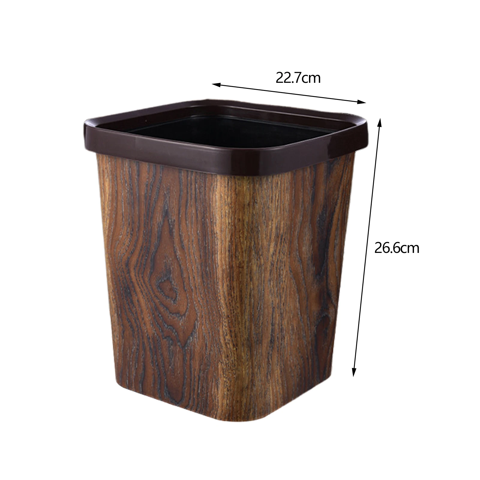 Trash Bin Recycle Bin Portable Compact Farmhouse Small Narrow Garbage Can Garbage Container for Living Room Dorm Room Kitchen