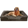 Orthopedic Dog Bed Washable Luxury Plush Dog Cage Bed Comfortable Dog Nest Mat Non Slip Pet Sleeping Mat with Side Edges, 1