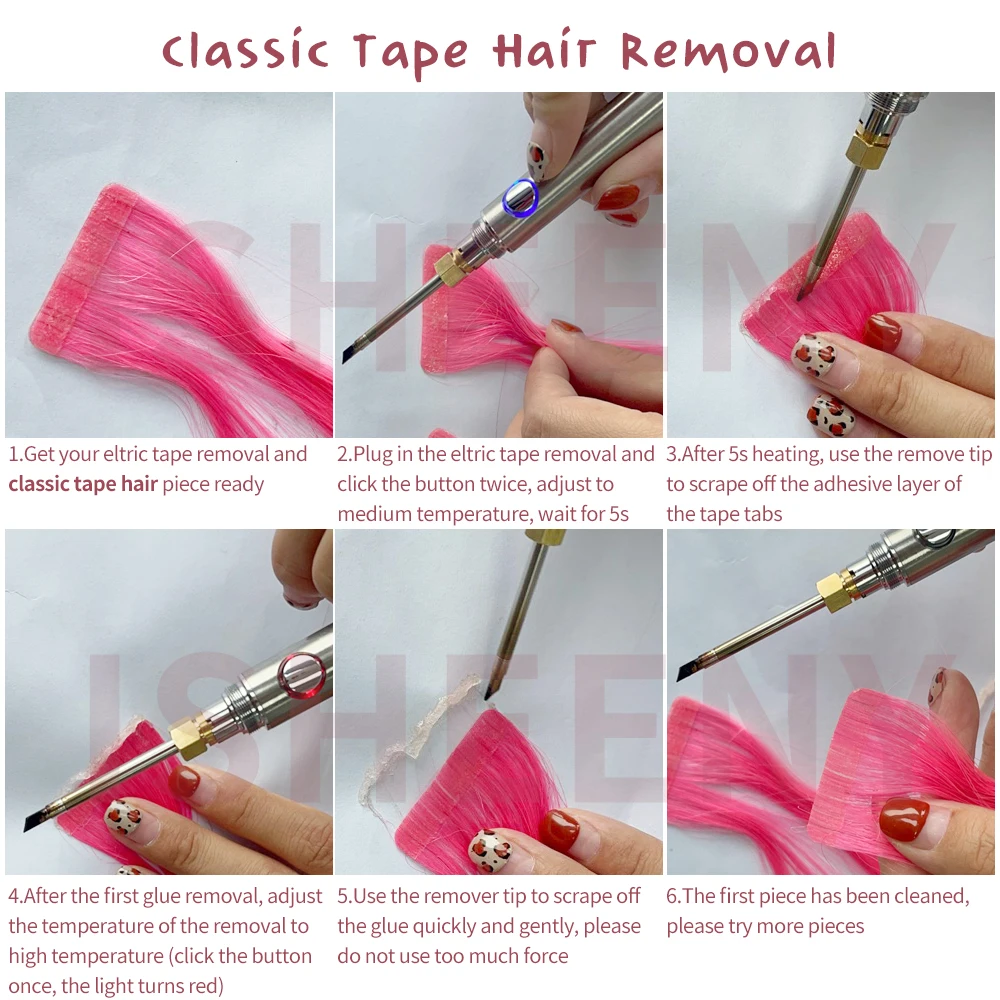 Tape Hair Glue Remover Soldering Iron Mini Multi-Function No Battery USB Plug In Working Tape In Hair Remover Tools