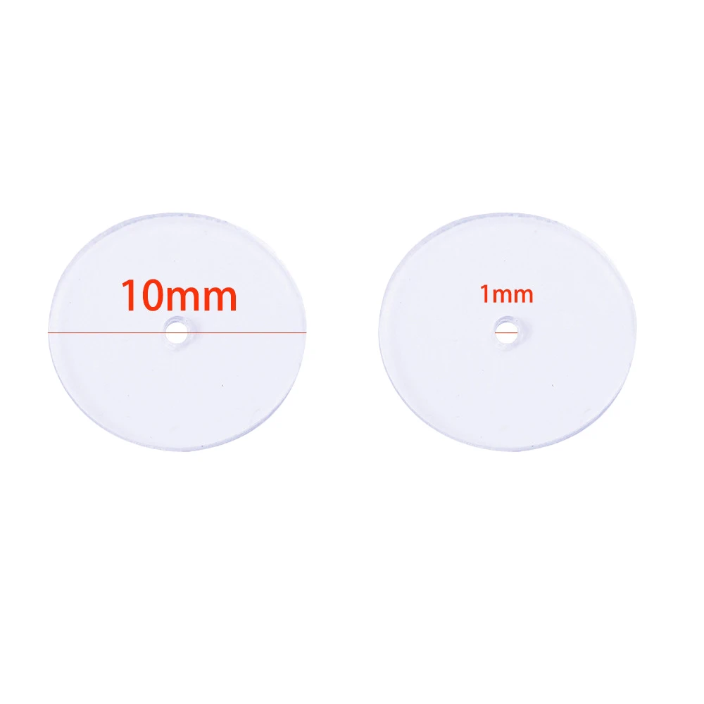 50/100 stücke silikon ohrringe rücken kunststoff scheiben polster für bauch nabel piercing bump ohr schmuck stabilisator stopper, der material macht – Detail 1