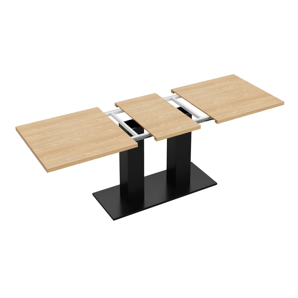 140/180*70cm Abnehmbarer Esstisch, für 6-8 Personen, rechteckige Form, verdickte Tischplatte, schlichter Stil, für Esszimmer – Detail 25