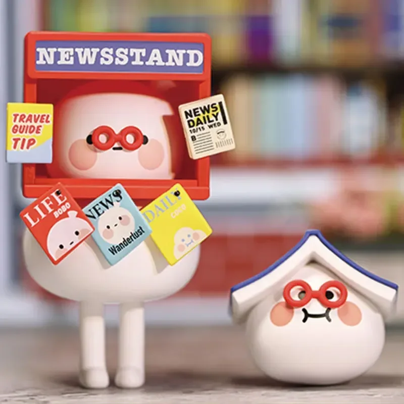 팝 마트 보보코코 작은 가게 시리즈 블라인드 박스 미스터리 박스 귀여운 장식품 피규어 홈 데코 데스크탑 모델 인형