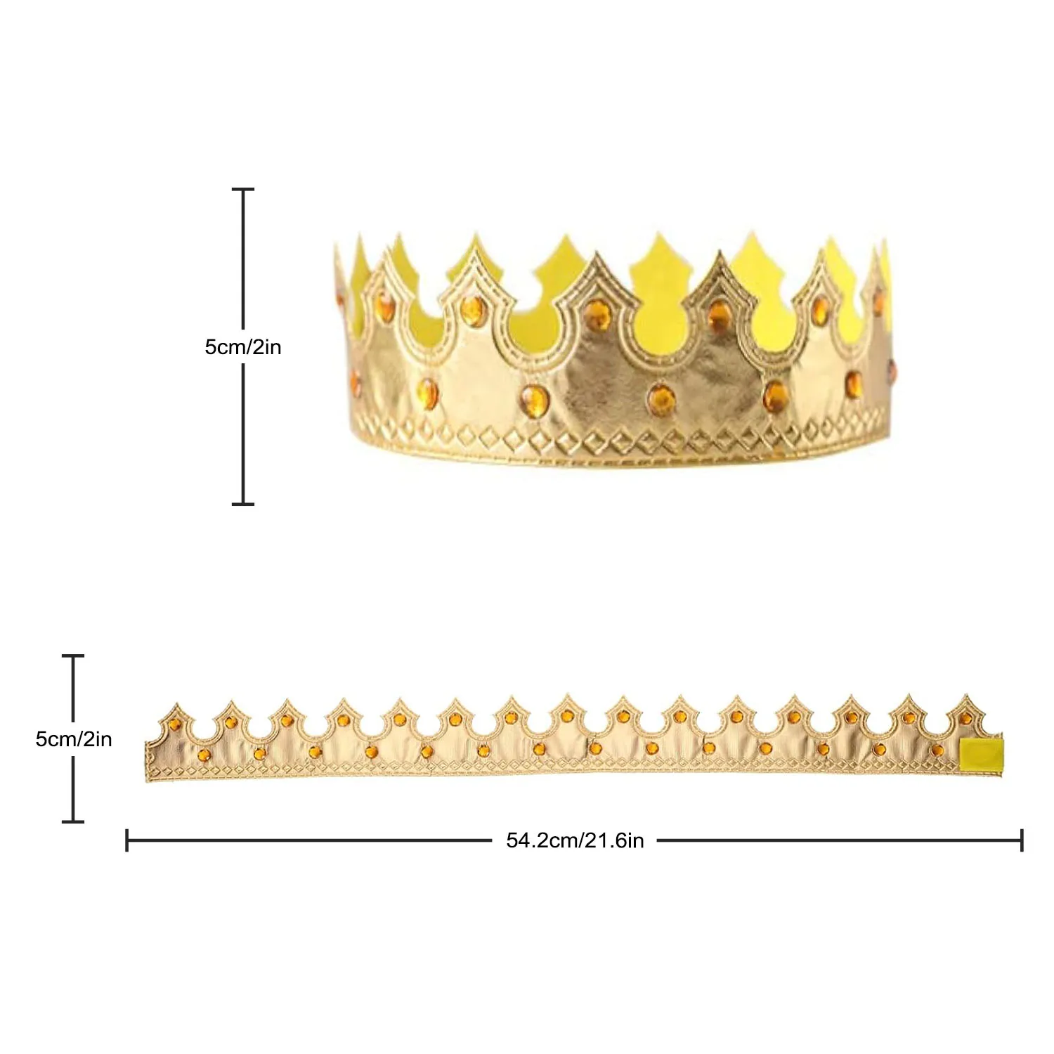 4 Stück Kinder Party König Goldene Krone für Geburtstagskrone König Krone Hut Goldenes Kostüm für Babyparty Party Foto Requisiten Zubehör – Detail 7
