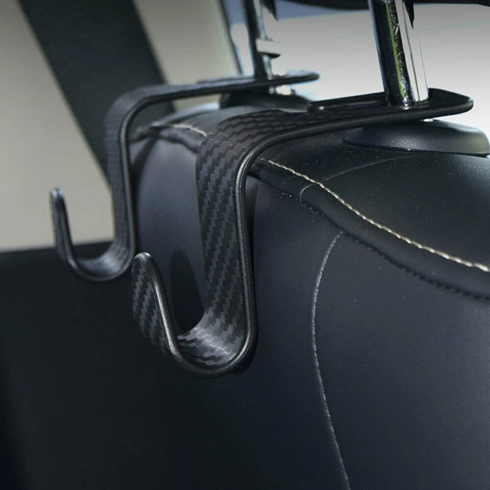 

2Pcs Car Seat Back Hook Universal Headrest Hanger Portable Holder Storage For Bag Purse Clothes Car Interior Accessories