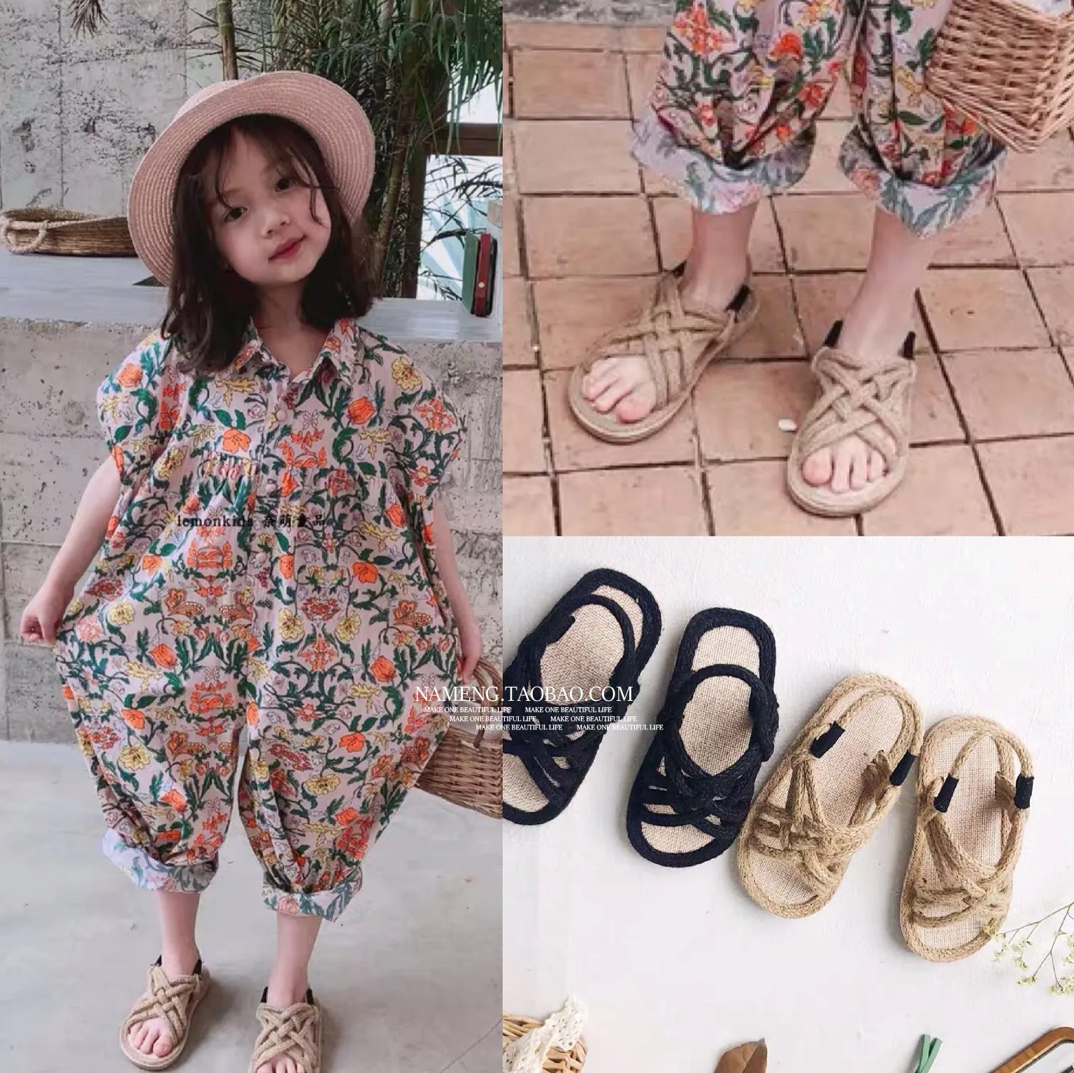 

Girls Gladiator Boys Rope Sandals 2023 Summer Soft Linen Hemp Summer Children Shoes Kids Roman Beach Shoes Breathable Sandals