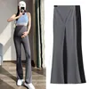 Maternity Yoga Pants For Summer 2024 New Clothes For Pregnant Women Fashion Solid Pregnancy Flare Shark Trousers Leggings M-xxl 1