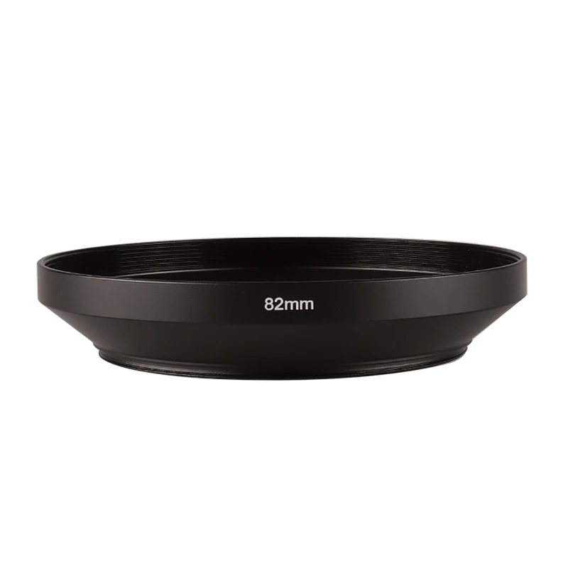 Durable Metal Wide Angle Lens Hood for DSLR Camera Protection