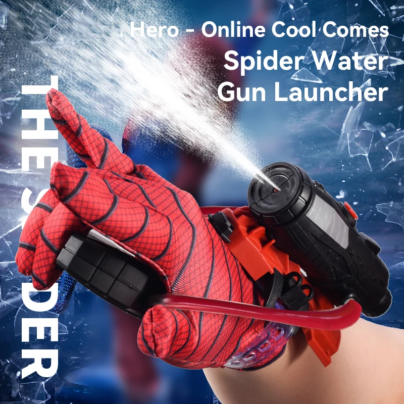 

Пусковое устройство паука, водяной пистолет, летняя игрушка для стрельбы на запястье, пластиковая игрушка с перчатками для детей, реквизит для косплея, игры игрушка для игр