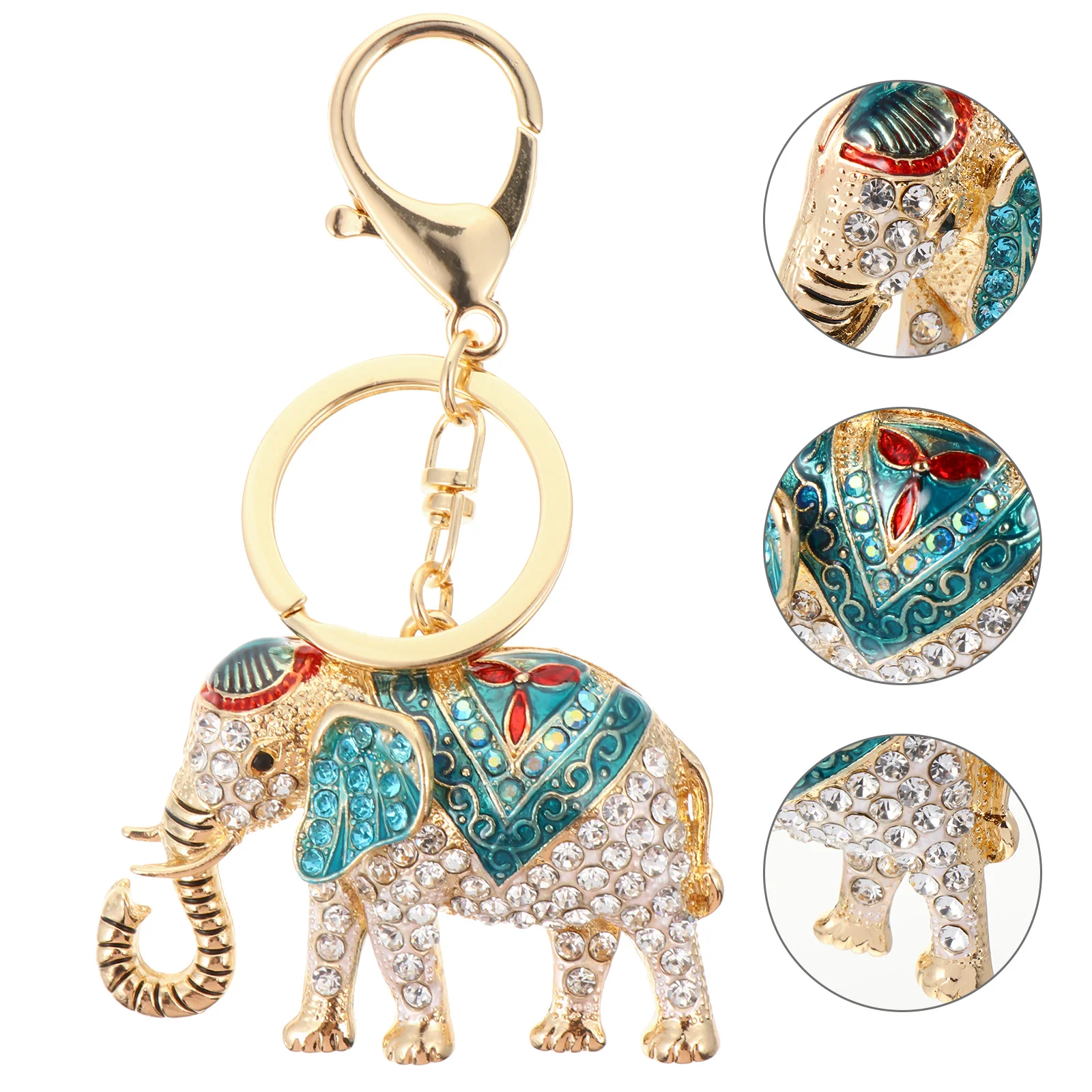 

1Pc Adorable Elephant Design Keychain Fashion Car Bag Pendant Gift Key Ring