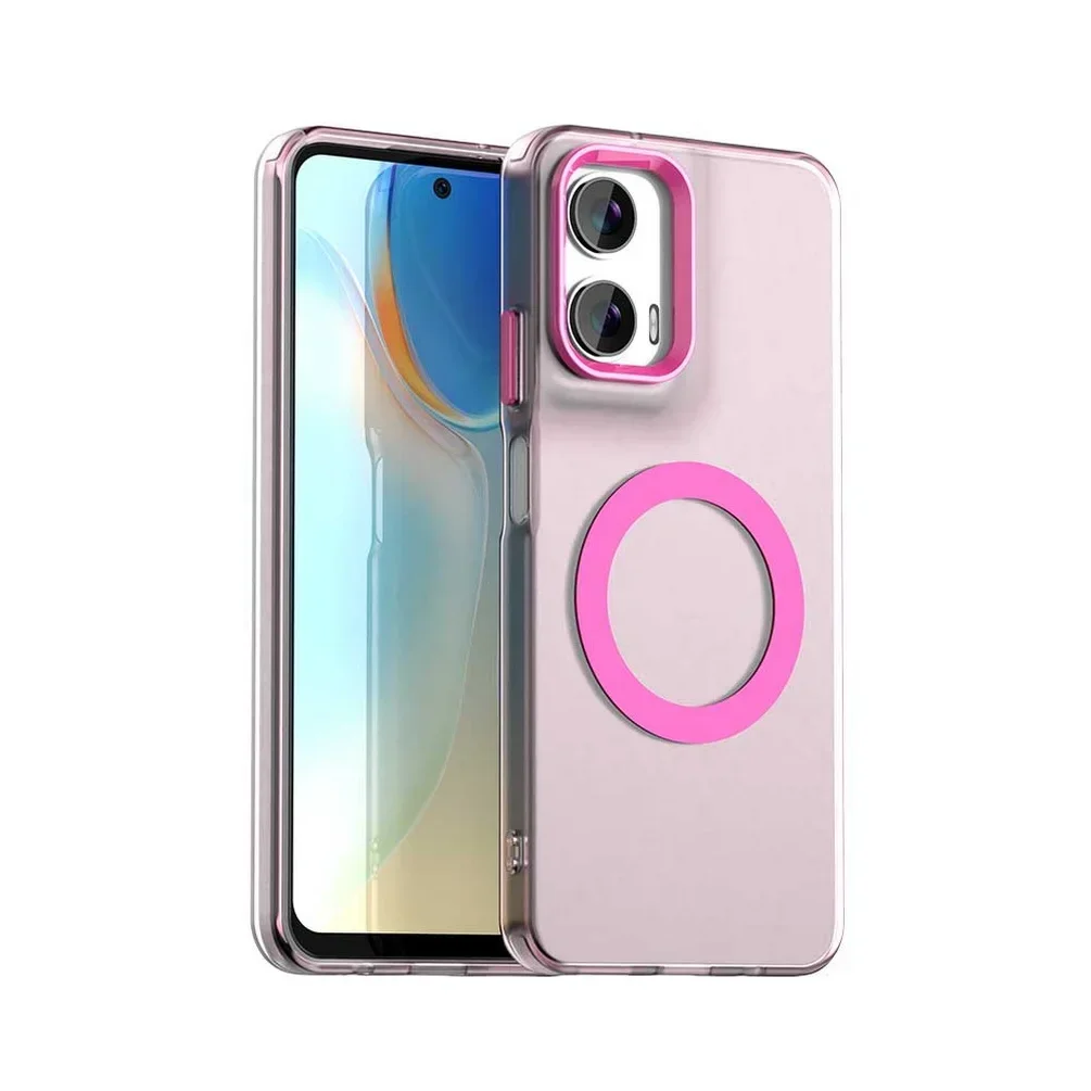 Magnetic Shockproof Candy Case with PC + TPU Bumper