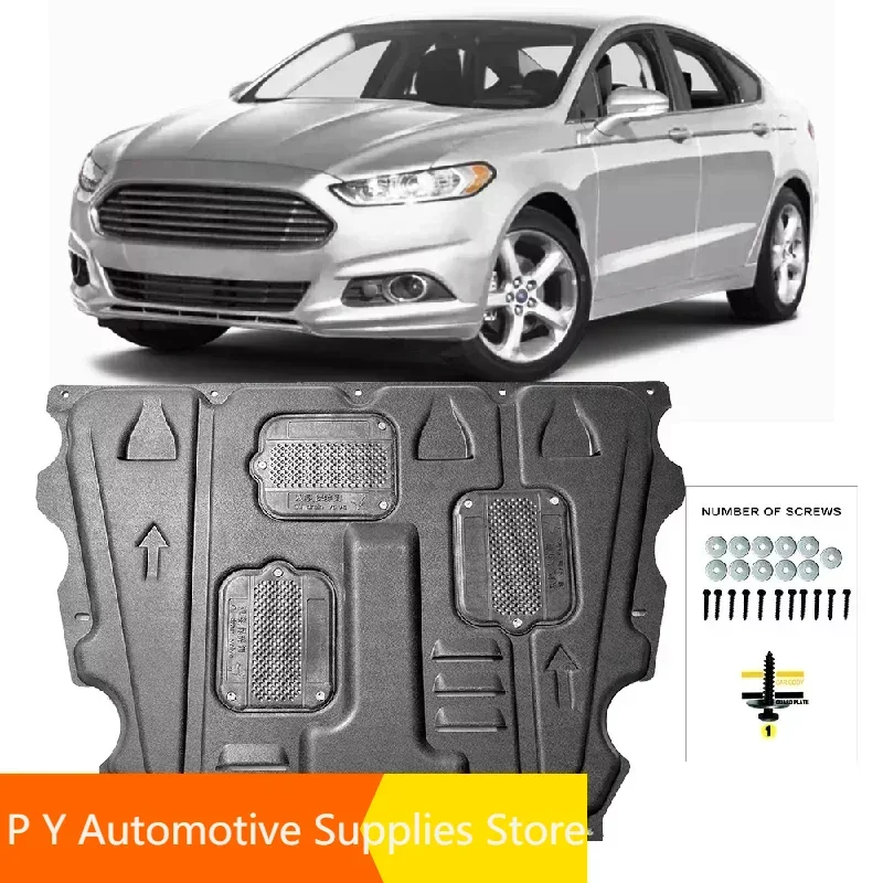 

Брызговик для Ford Mondeo Fusion 2013-2020, щит для двигателя, щит от брызг, брызговик, черное покрытие, брызговик для автомобиля, брызговик, переднее крыло L