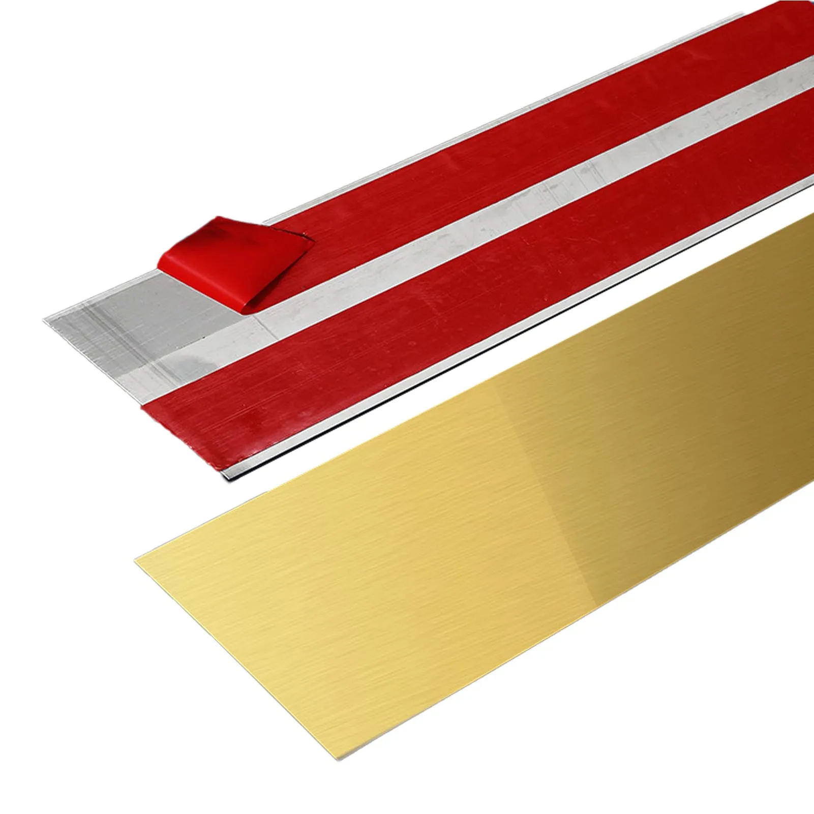 스테인리스 스틸 스커팅 보드 메탈 스티커 스커팅 셀프 접착 무타공 긁힘 방지 스커팅 문 캐비닛용