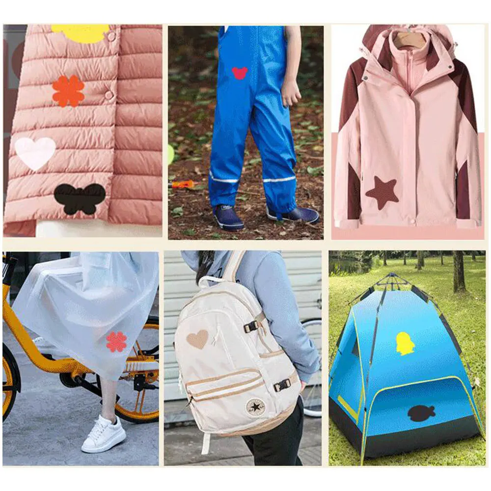 Patchs Réparation Auto-adhésifs En Nylon - Imperméables Et Lavables - Pour Vêtements, Doudounes, Sacs De Couchage
