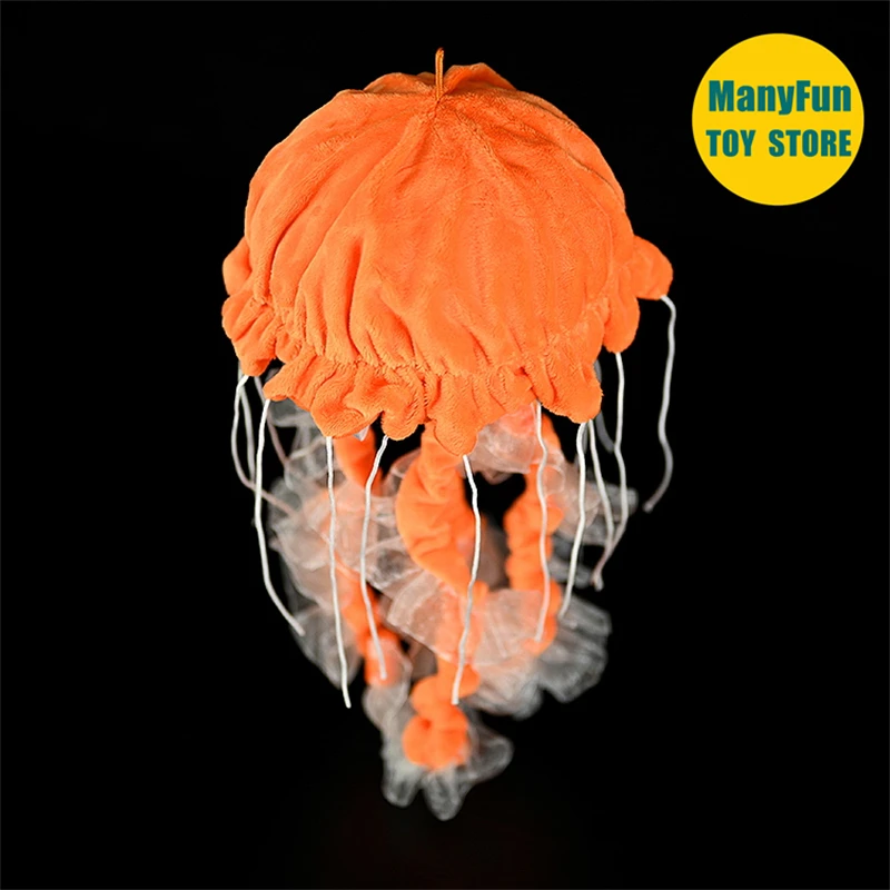 Jellyfish Plush Toy High Fidelity Sea Nettle Plushie Cubozoa Peluche Lifelike Stuffed Animals Simulation Doll Kawai Toy Gifts 2