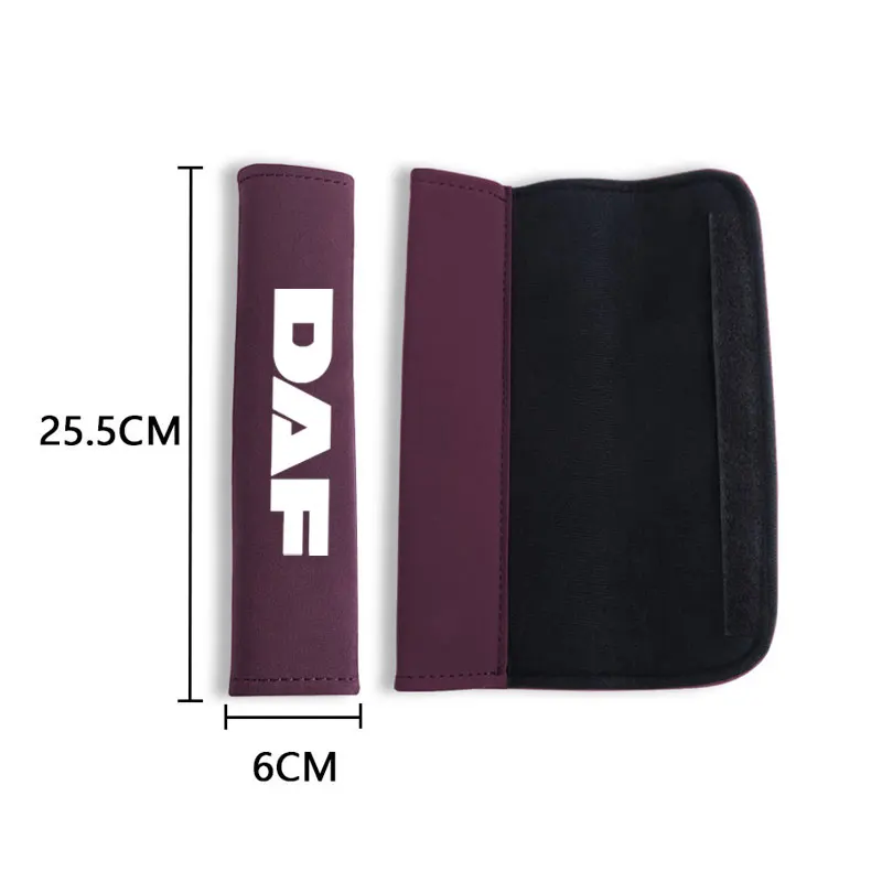 2pcs Car Seat Belt Covers Auto Shoulder Cushion Pad Seat Belt for Pure Colour for DAF 106xf 105 cf85 Truck lf van accessories