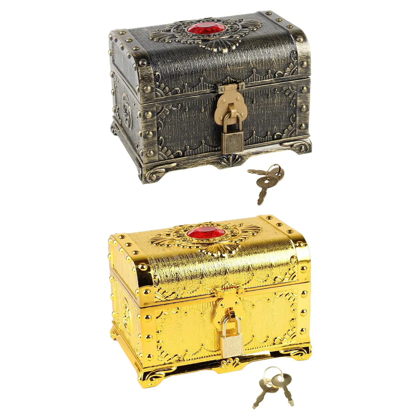 Pirate Treasure Chest Multifunction Decoration Decorative Vintage Chest Box