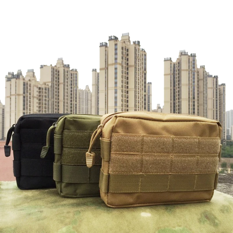 

Outdoor Military Molle Utility EDC Tool Waist Pack Tactical Medical First Aid Pouch Phone Holder Case Hunting Bag Survival Gear