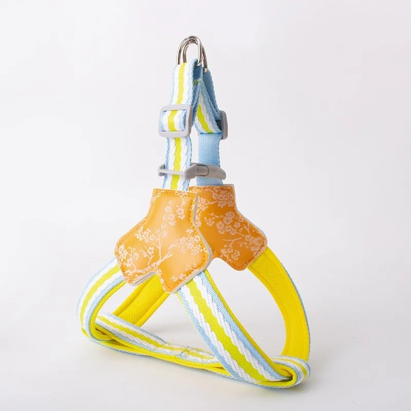 New Dopamine Multi Color Chest Back Dog Anti Slip Traction Rope Saddle Chest Strap Dog Walking Rope