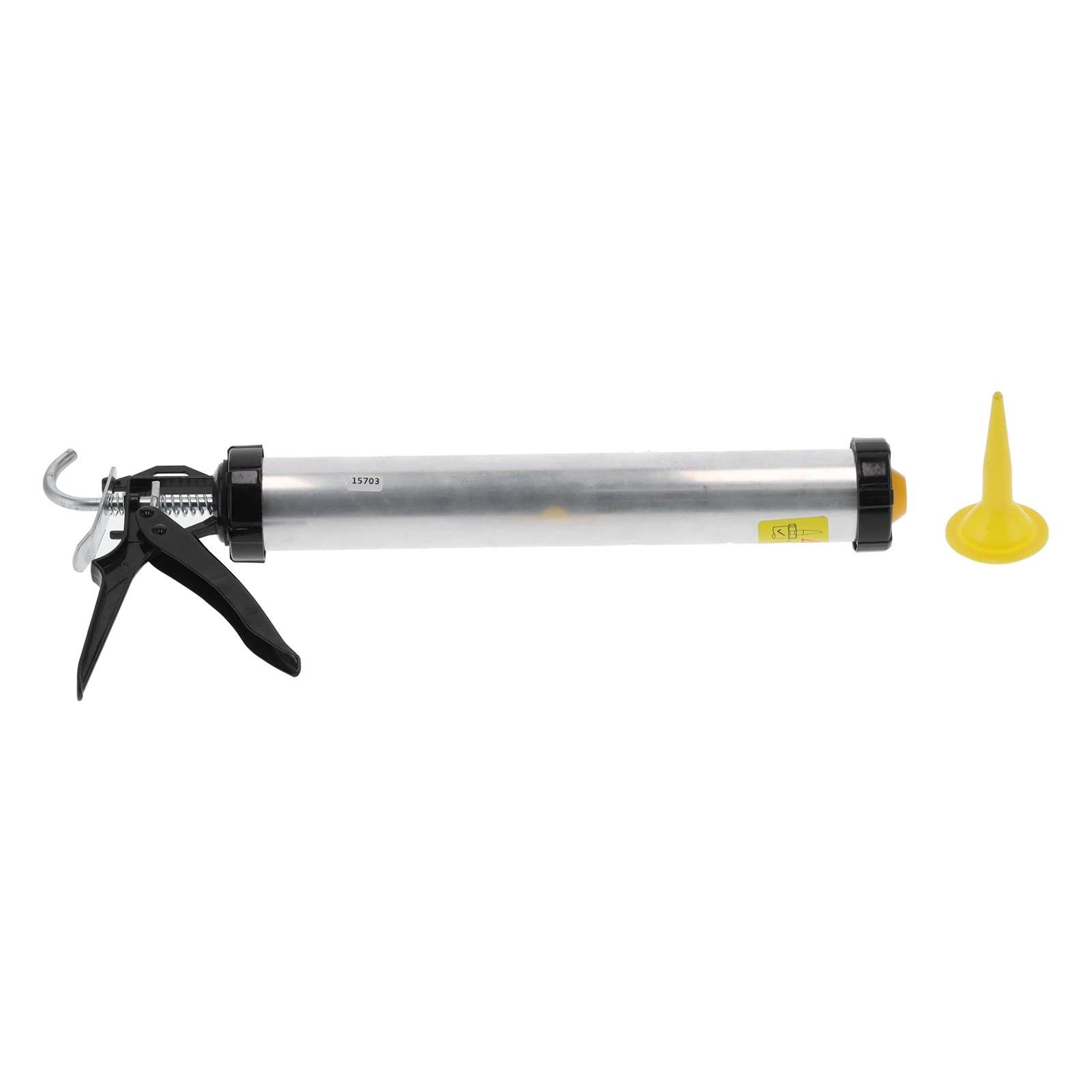 Sealant Caulking Gun Aluminum Alloy Cylindrical Lever Type Manual Glue Filling Tool 15703
