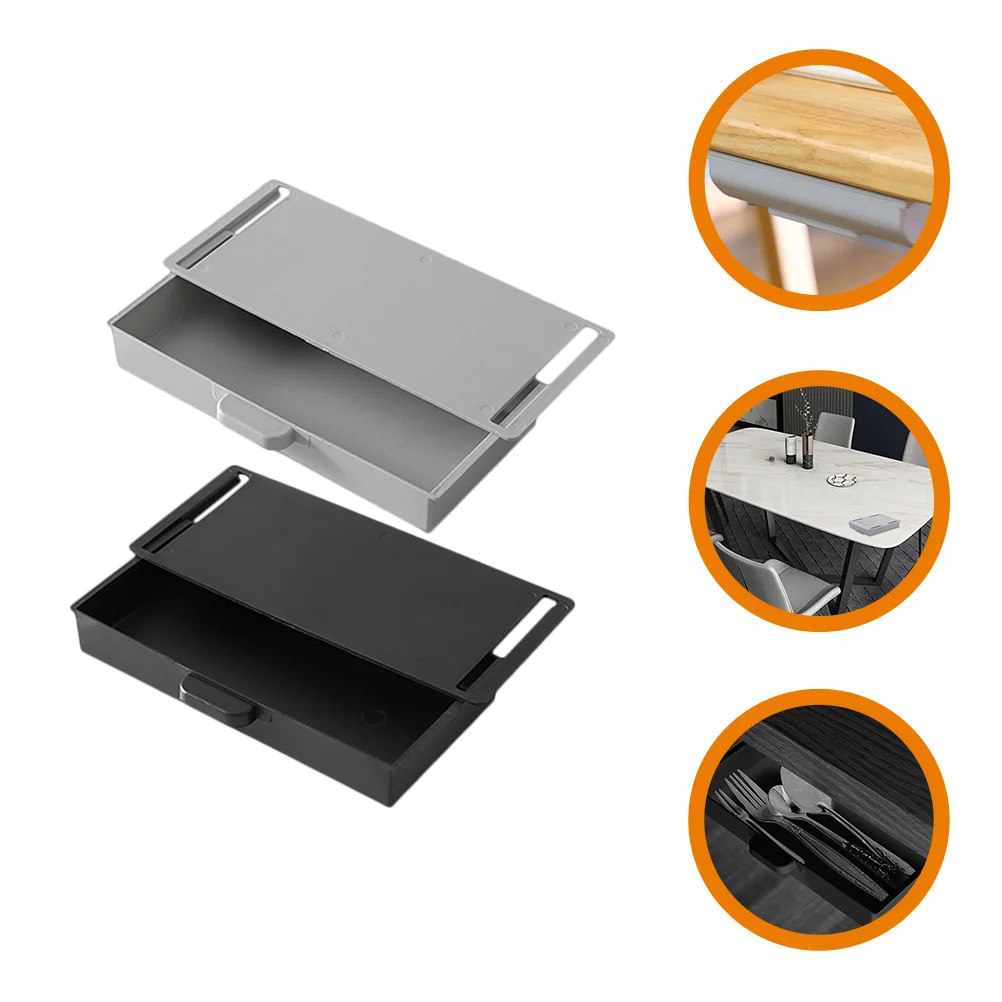 

2Pcs Multi-function Desk Drawers Office Table Drawers Household Desk Organizers Home Accessory