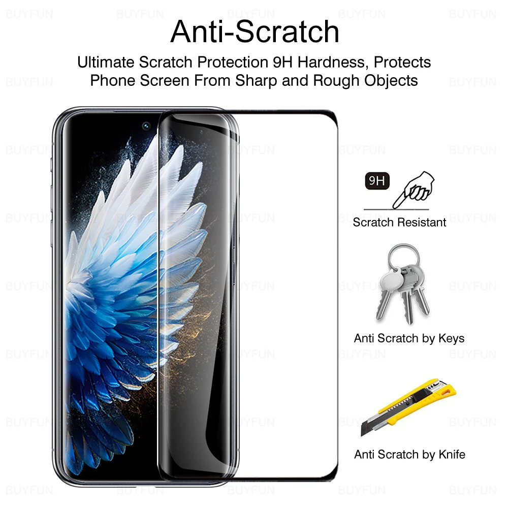 Premium 9H Curved Tempered Glass Screen Protector Film (1-3 Pack)