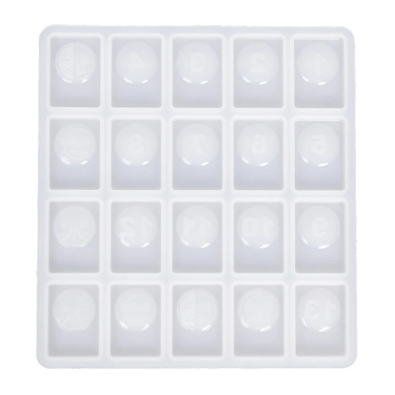 Israeli Small Mahjong Mold DIY Crystal Drop Gel High Mirror Idea for Creative Mo 97QE