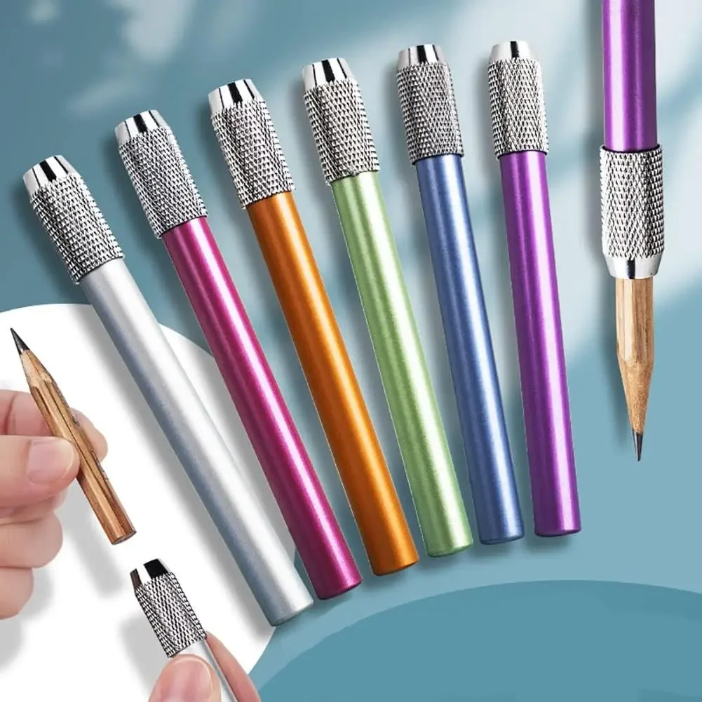 Simple Adjustable Single Head Pencil Extender Holder Sketch Painting Art Write Tools School Office Supplies Student Stationery
