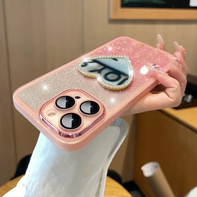 Bling Glitter Mirror Soft Phone Case For Samsung Galaxy A53 A33 A73 A22 A23 A13 A11 A31 A2 1S A20 A30 A32 A12Clear Jelly_voghion.com