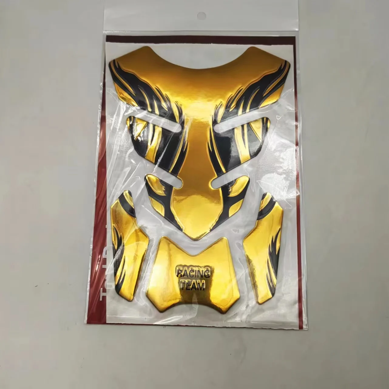 Schwarz Nieten 3D Gel Gewölbt Sport Fahrrad Motorrad Gas Tank Pad