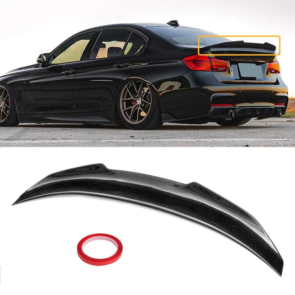 For Bmw 3 Series F30 Psm Style Rear Spoiler Wing For Bmw 3 Series F30