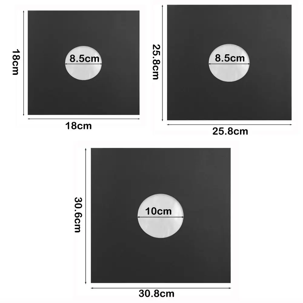 1PC 7/10/12inch Black White Paper & Poly Lined Record Inner Sleeves for LP Vinyl Records Anti Static Record Storage Album Covers