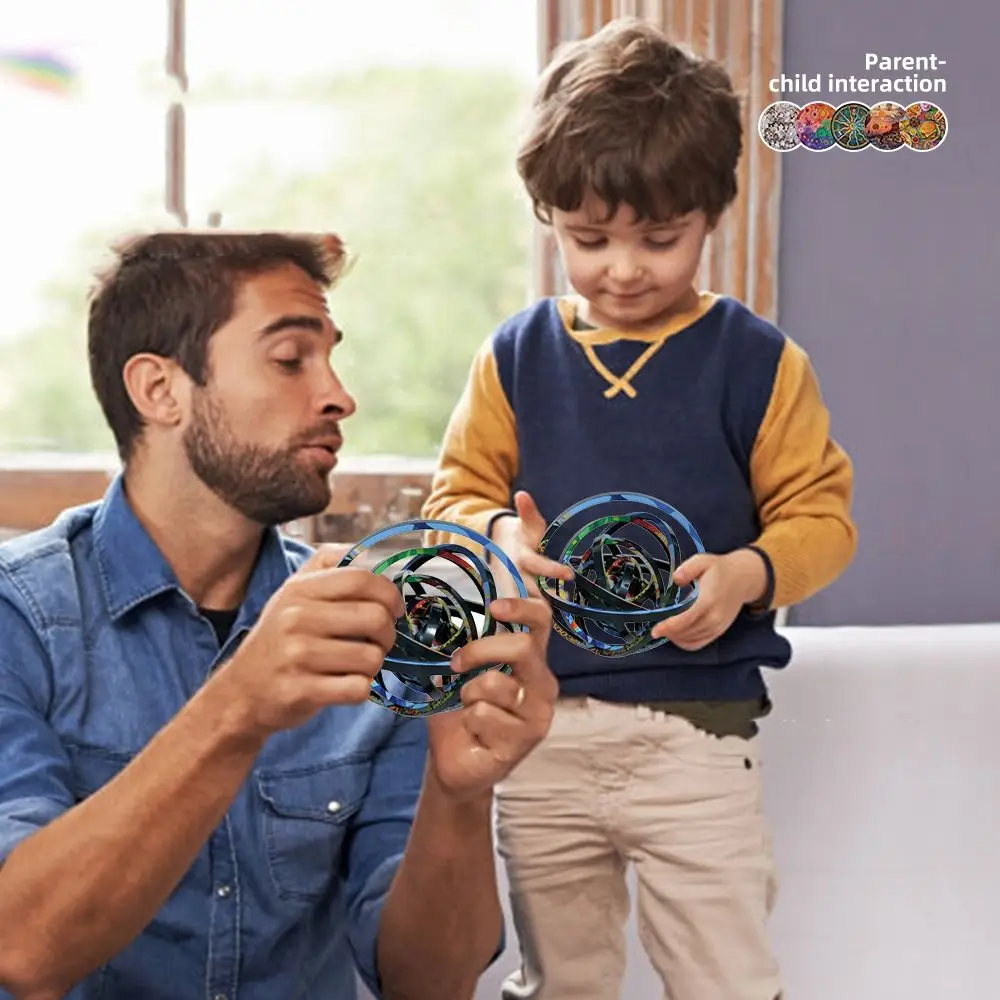 360° Rotating 3D Rotating Puzzle DIY Building Block Spinners Ball Jigsaw Cat Creative Double Sided Rotating Ball Birthday Gift