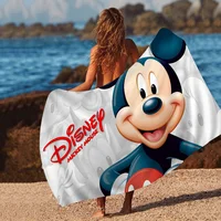 Cute M-Mickey Mouse Microfiber Blanket Quick Drying Beach Towels Oversized Printing Super Absorbent Pool Towel Blanket 1