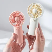 Portable Hand-held Fan Low Noise Pocket Size Small Electric Fan Outdoor Fan Cute Handheld Mini Fan Air Coolers Lightweight Fan 4