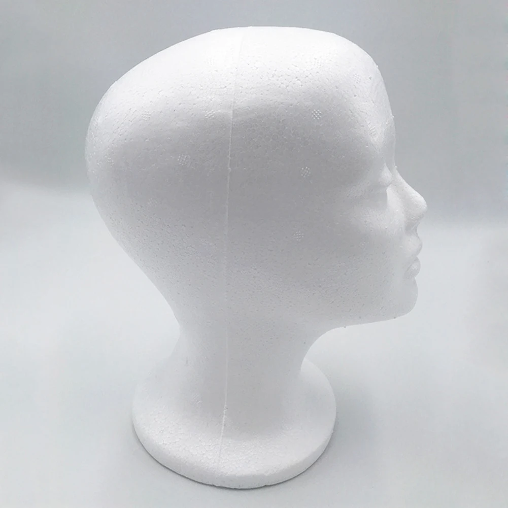 Description Picture 5 of itemFoam Female Mannequin Head Model Muli-function Hairdress Wigs Glasses Cap Display Holder Stand Photograph Prop