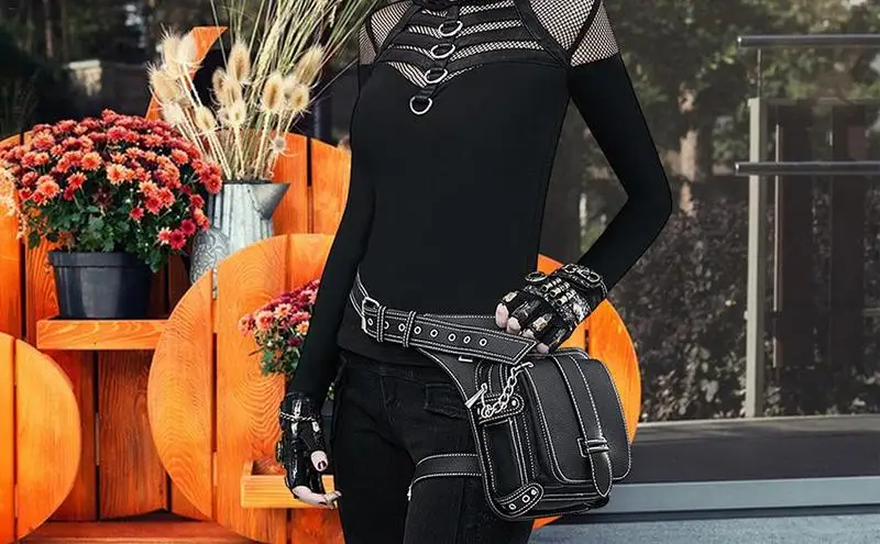 

Gothic Drop Leg Bag Thigh Bag With Leg Strap Drop Leg Bag Leg Pouch Waterproof Holster Bag Motorcycle Backpacks For Men