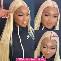 250 densité perruques de cheveux humains Blonde 613 perruques avant de dentelle 13x6 droite cheveux humains dentelle frontale perruque perruques de cheveux brésiliens pour les femmes 3