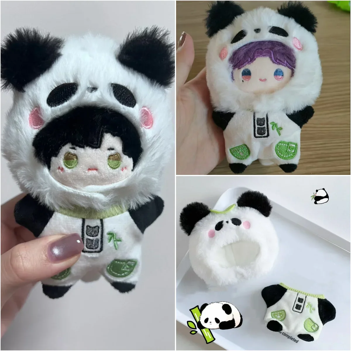 Love And Deepspace 10cm Kawaii Idol Doll Clothes for Cute Panda Coat Shawl Cloak Dress Up Plush Doll Change Clothes Game doll clothes