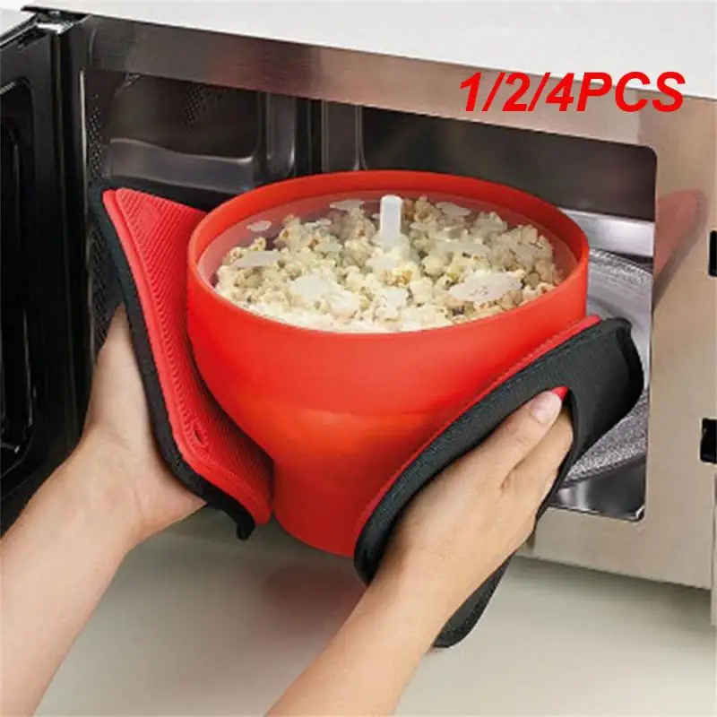1/2/4 Pz Silicone Ad Alta Temperatura Popcorn Maker Chips Piatto Di Frutta Casa Microonde Popcorn Maker Pieghevole Cottura Popcorn