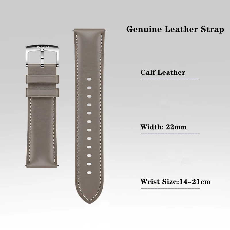 Premium Genuine Leather 22mm Watch Strap - Calfskin Replacement Band