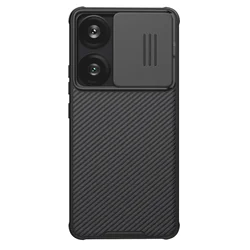 Nillkin CamShield Pro Hard PC Case with Slide Camera Protection - Poco F6 (CamShield Black)