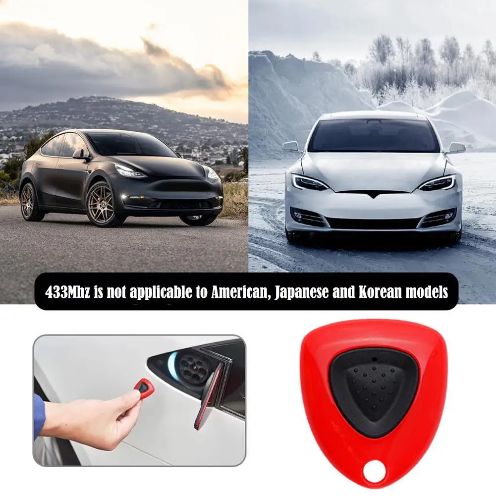 

For Tesla Model 3/Y Charging Door Remote Control New Energy Charger Pile Button Can Open Directly The Door Cover Chip Accessory