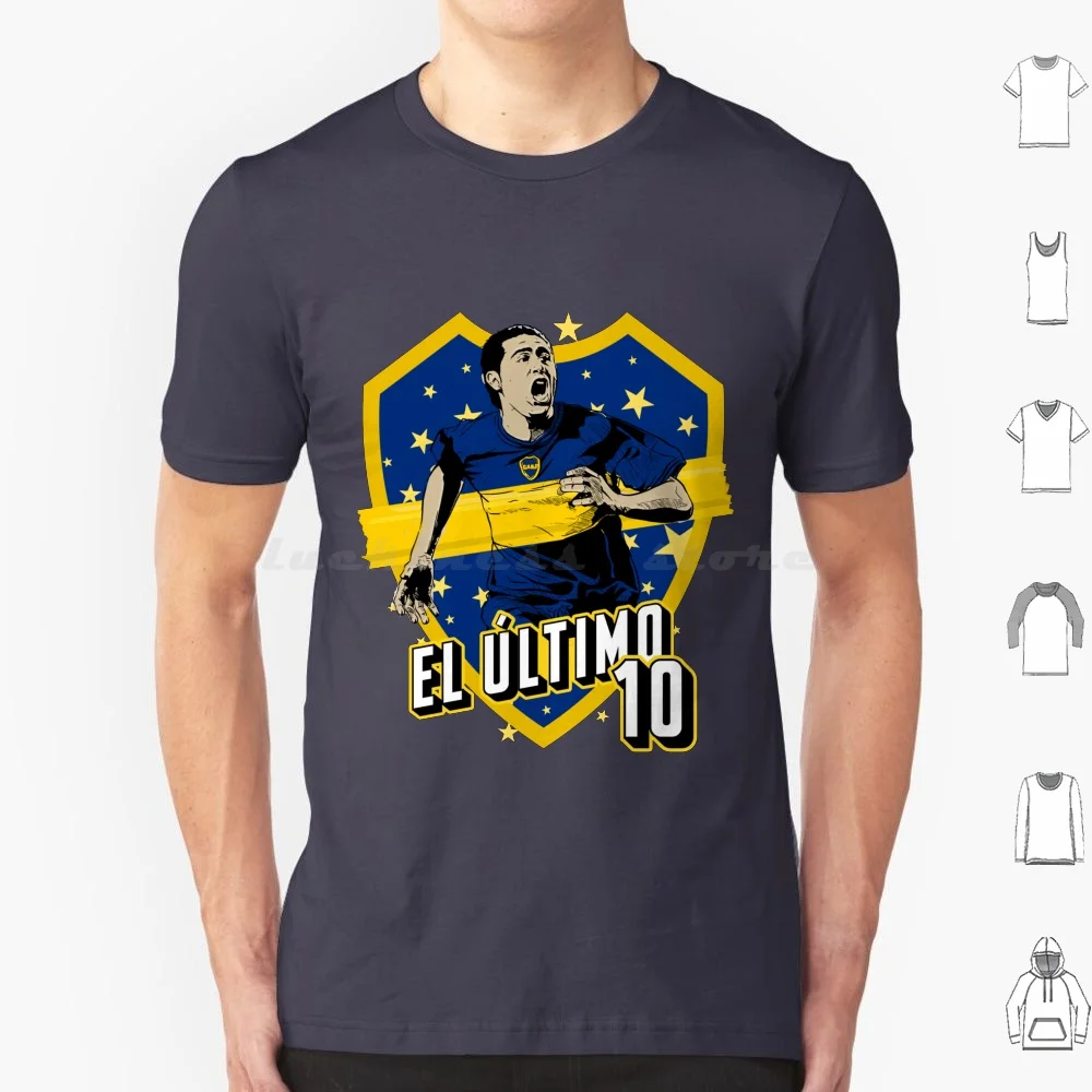 Riquelme. El Ul Ltimo 10 T Shirt Big Size 100% Cotone Riquelme John Roman Riquelme Calcio Calcio Argentina Xeneize Contro