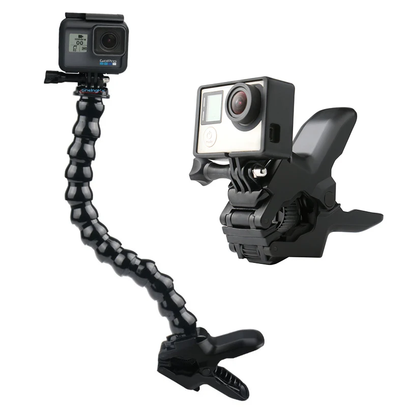 Braçadeira Flexível do Suporte de Mangueira em Forma de Cobra Apropriada para Gopro Hero 11 10 Câmeras Dji Braço Flexível Gooseneck para Acessórios de Gopro